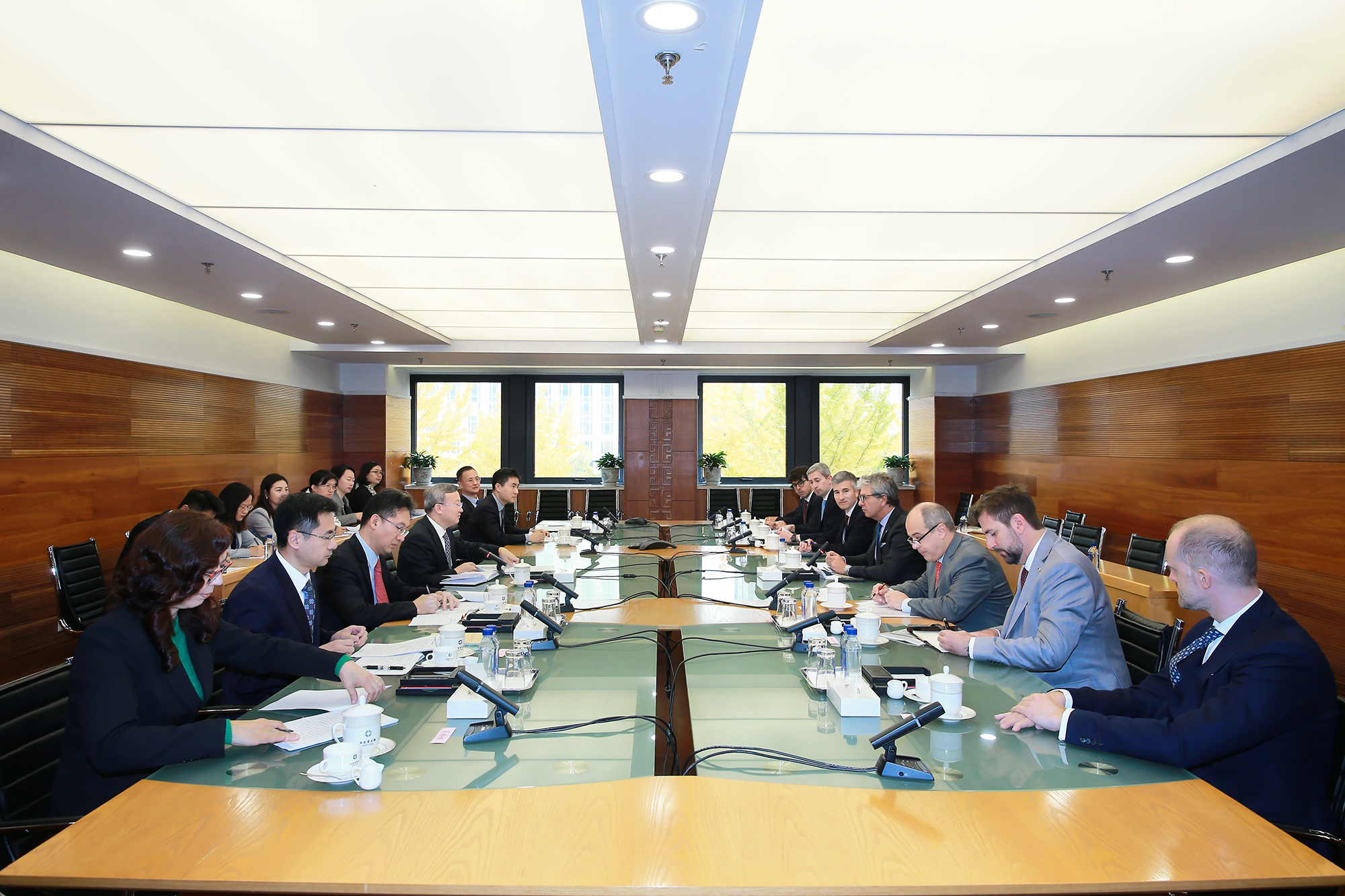 11月11日,商务部国际贸易谈判代表兼副部长王受文在京会见英特尔公司高级副总裁安德鲁斯